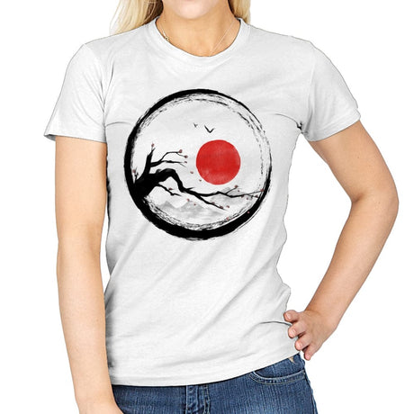 Zen Nature - Womens T-Shirts RIPT Apparel Small / White