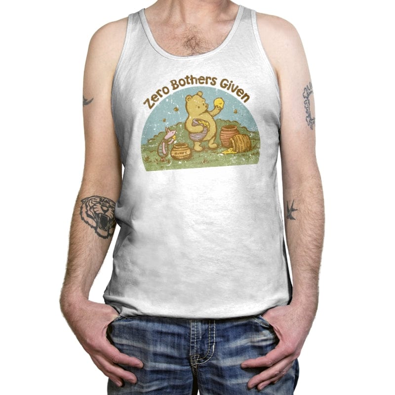 Zero Bothers Given - Best Seller - Tanktop Tanktop RIPT Apparel X-Small / White