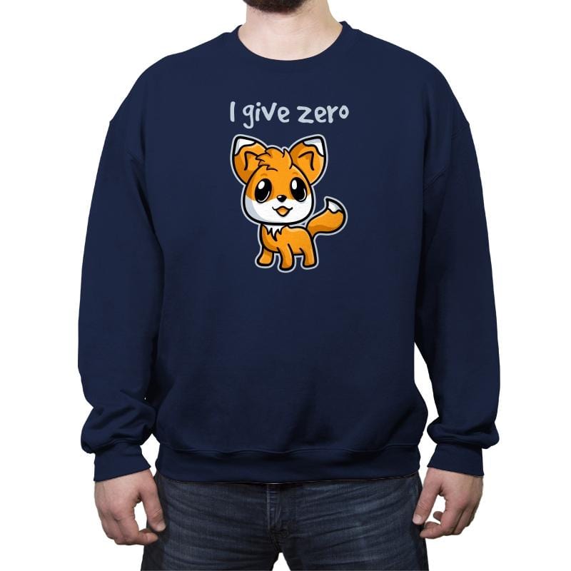 Zero Fox Given - Crew Neck Sweatshirt Crew Neck Sweatshirt RIPT Apparel Small / Navy