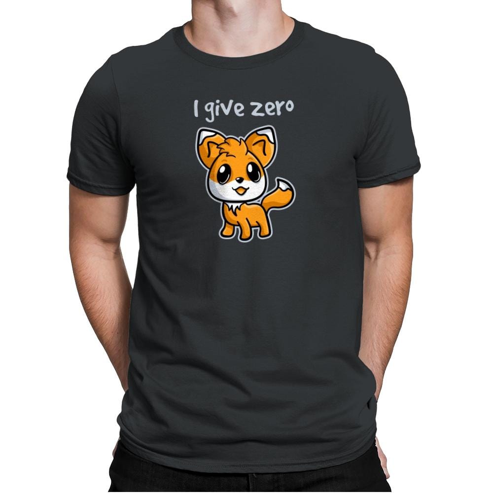 Zero Fox Given - Mens Premium T-Shirts RIPT Apparel Small / Heavy Metal