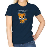 Zero Fox Given - Womens T-Shirts RIPT Apparel Small / Navy