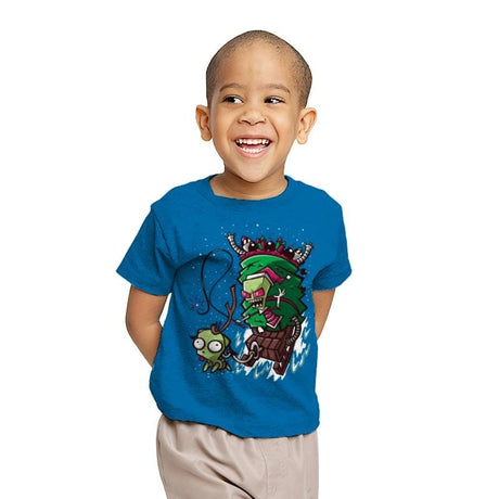 Zim Stole Christmas - Youth T-Shirts RIPT Apparel