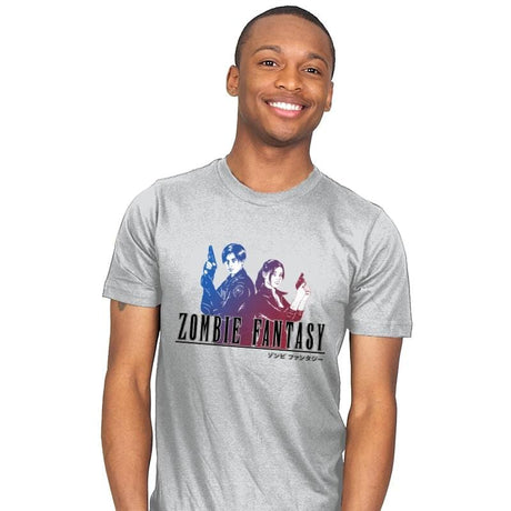 Zombie Fantasy - Mens T-Shirts RIPT Apparel Small / Silver