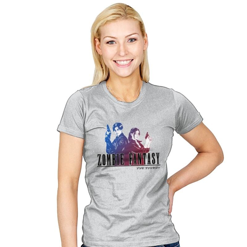 Zombie Fantasy - Womens T-Shirts RIPT Apparel Small / Silver