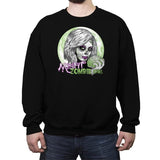 Zombie Girl - Crew Neck Sweatshirt Crew Neck Sweatshirt RIPT Apparel Small / Black