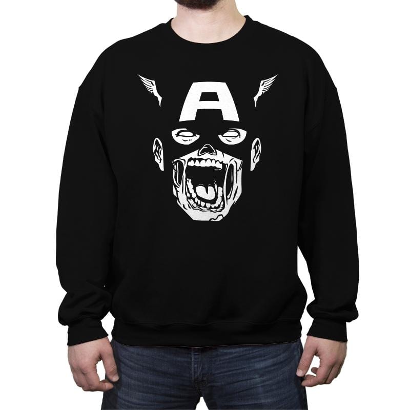 Zombies Assemble - Crew Neck Sweatshirt Crew Neck Sweatshirt RIPT Apparel Small / Black
