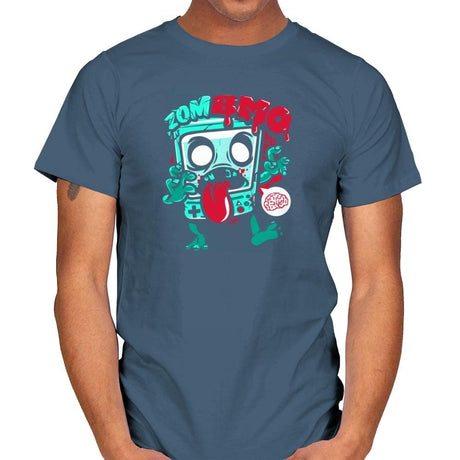 Zombmo Exclusive - Dead Pixels - Mens T-Shirts RIPT Apparel Small / Indigo Blue