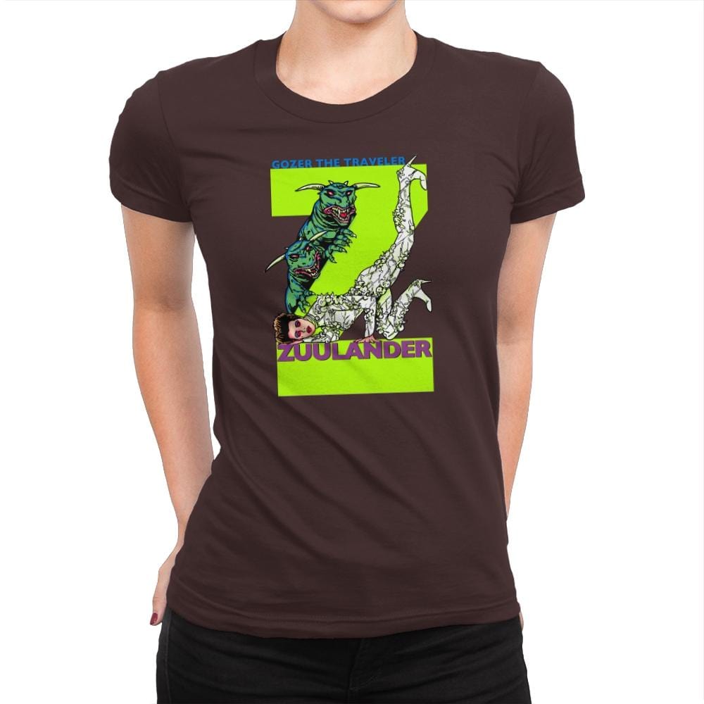 Zuulander Exclusive - Womens Premium T-Shirts RIPT Apparel Small / Dark Chocolate