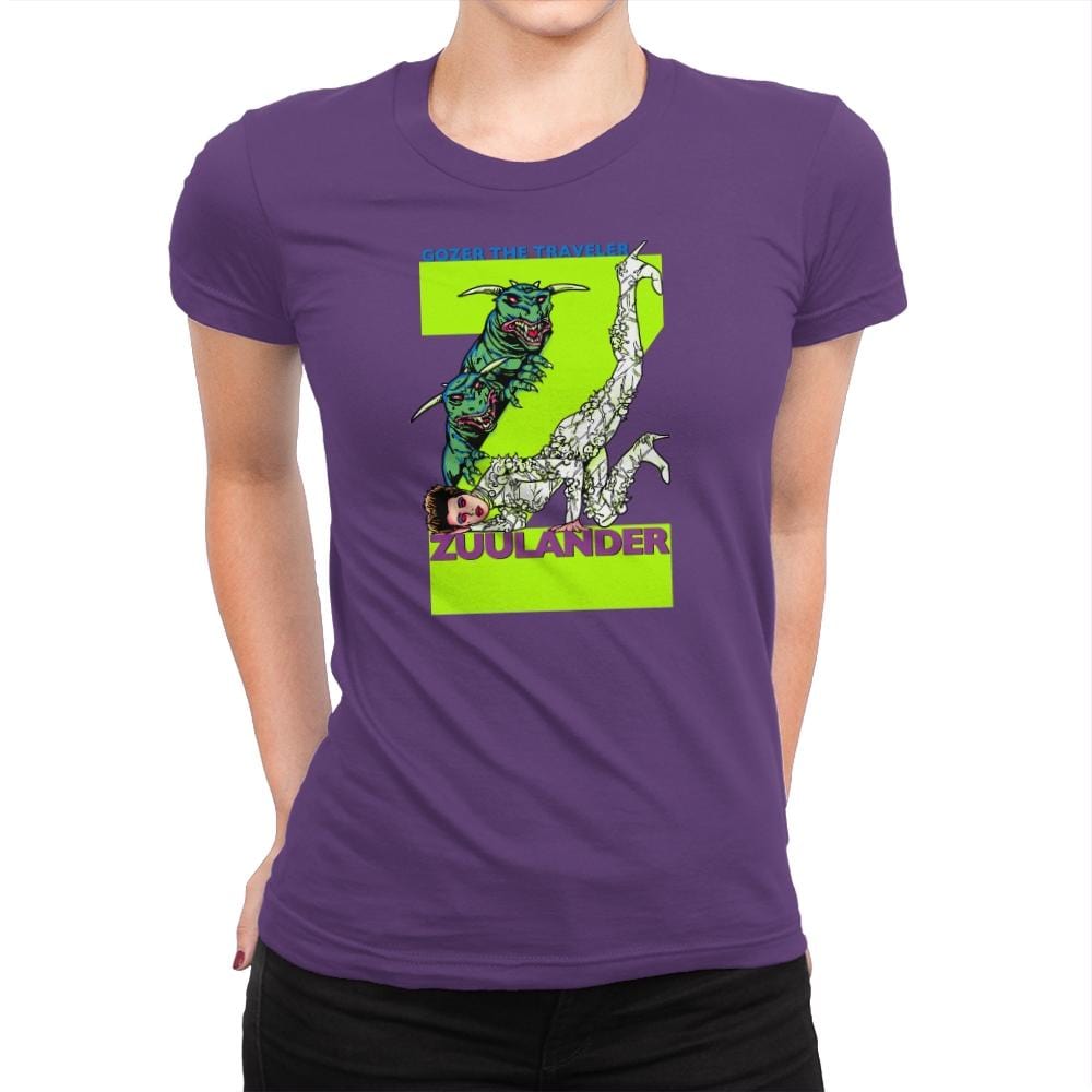 Zuulander Exclusive - Womens Premium T-Shirts RIPT Apparel Small / Purple Rush